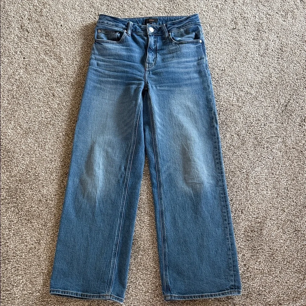 Quince Bella stretch Relaxed Straight Leg Jeans size 27 - Picture 3 of 5